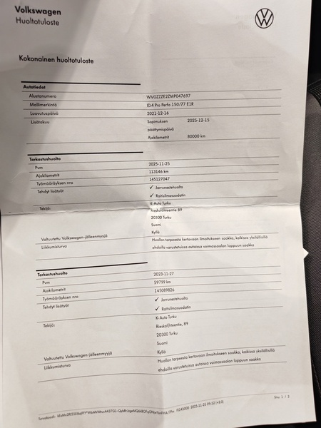 Volkswagen ID.4 vaihtoauto