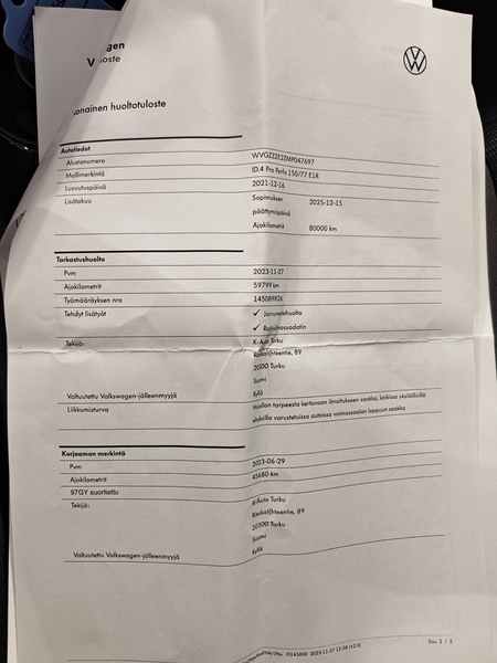 Volkswagen ID.4 vaihtoauto