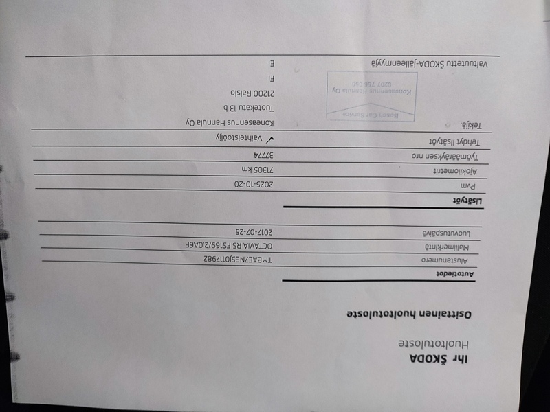 Skoda Octavia vaihtoauto