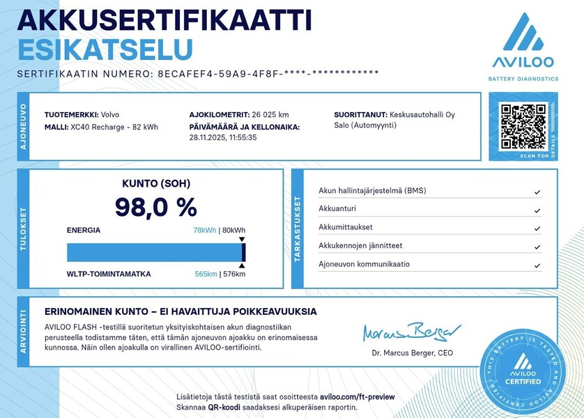 Volvo EX40 vaihtoauto
