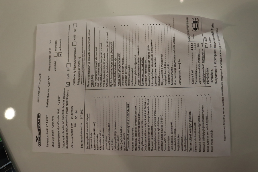 Opel Astra vaihtoauto