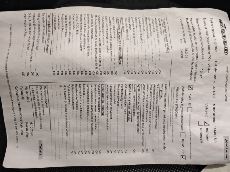 Dacia Duster vaihtoauto