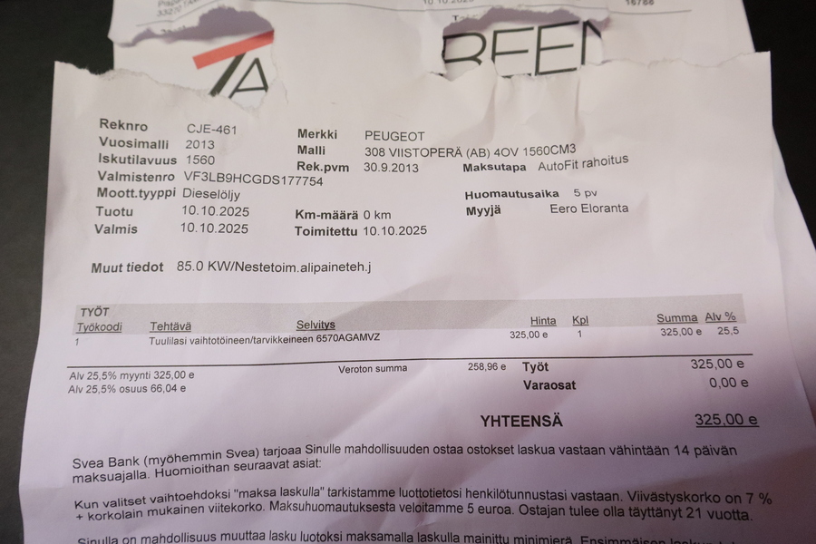 Peugeot 308 vaihtoauto