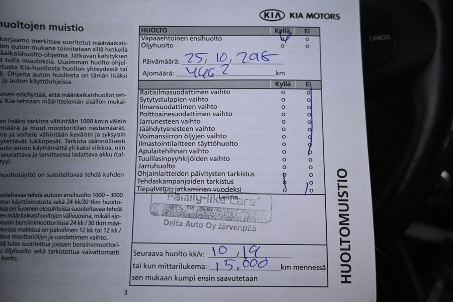 Kia Carens vaihtoauto