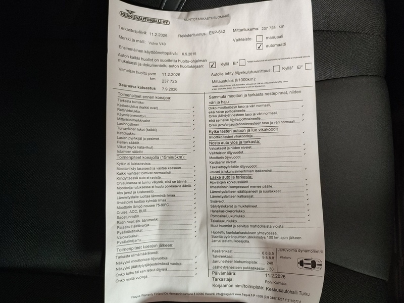 Volvo V40 vaihtoauto