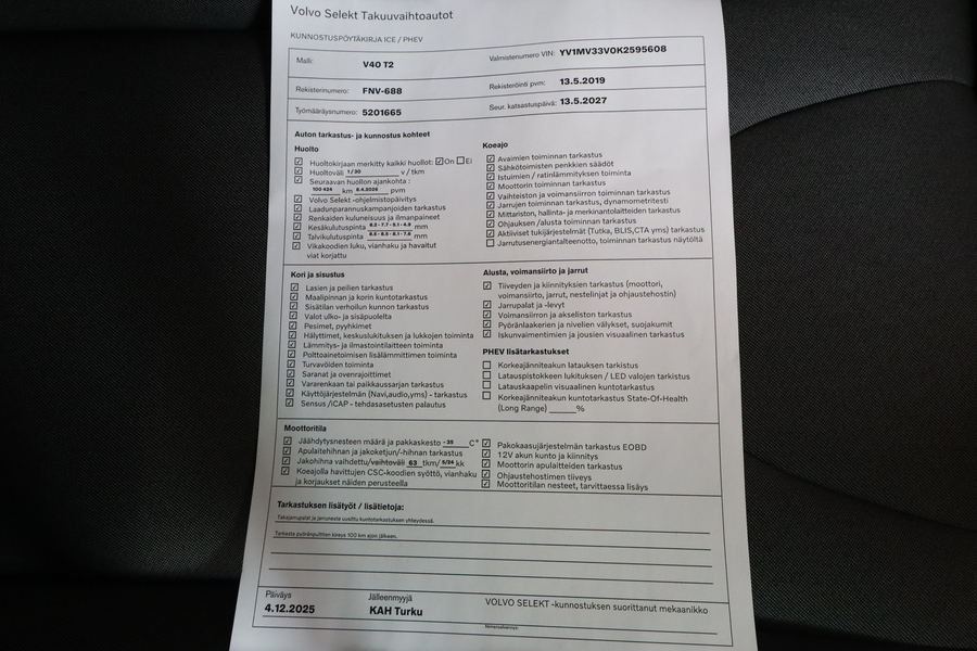 Volvo V40 vaihtoauto