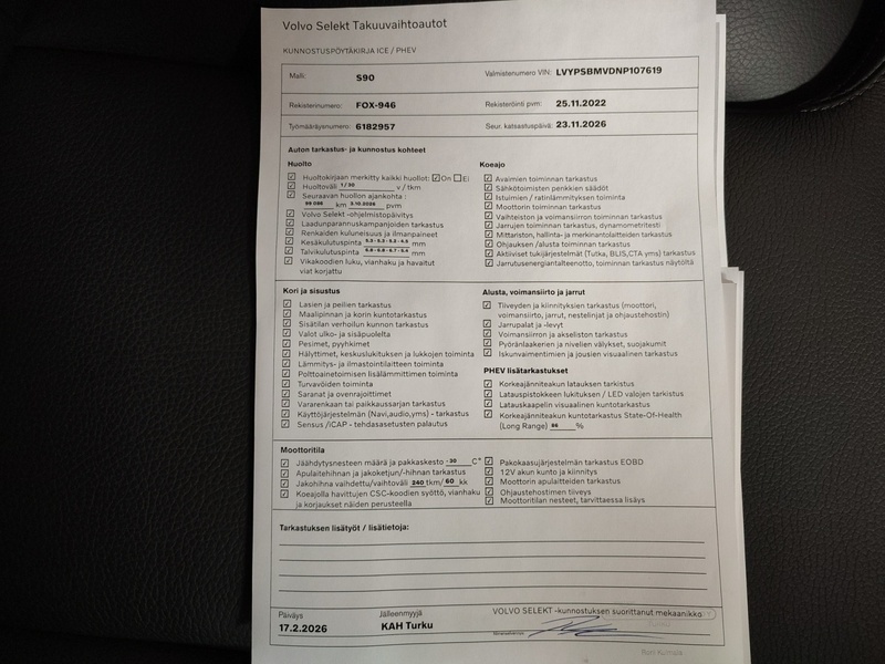 Volvo S90 vaihtoauto