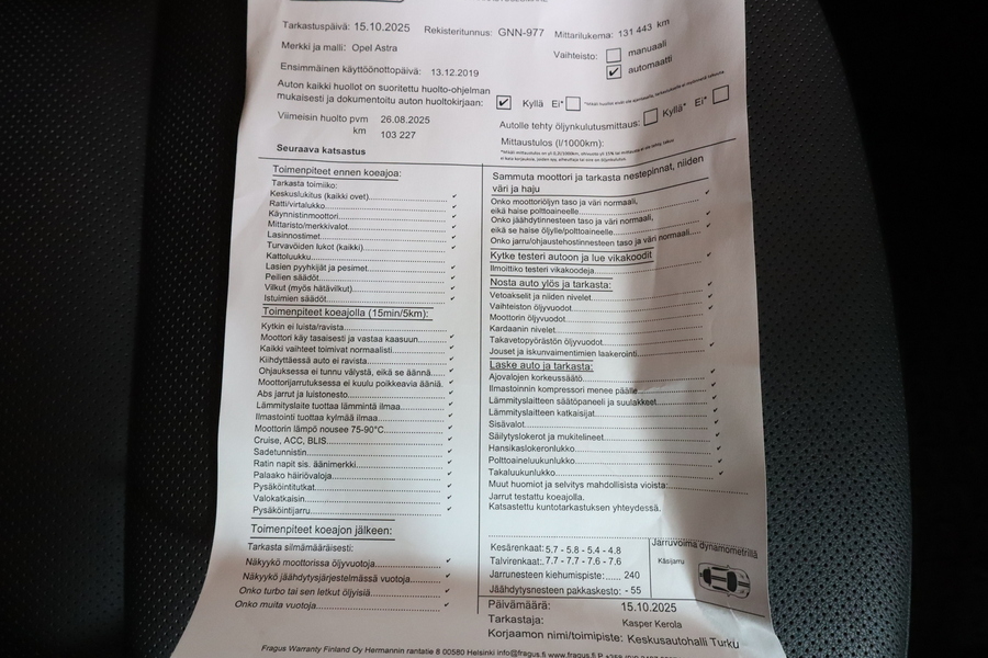 Opel Astra vaihtoauto