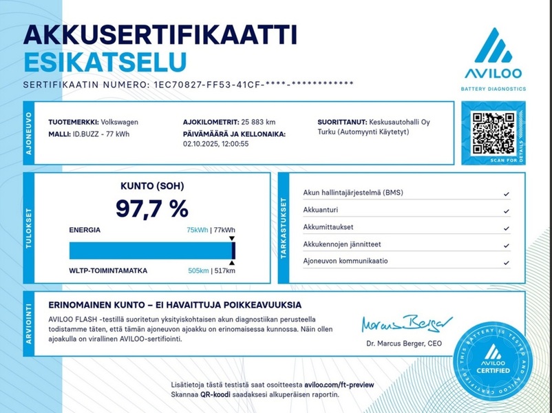 Volkswagen ID. Buzz vaihtoauto