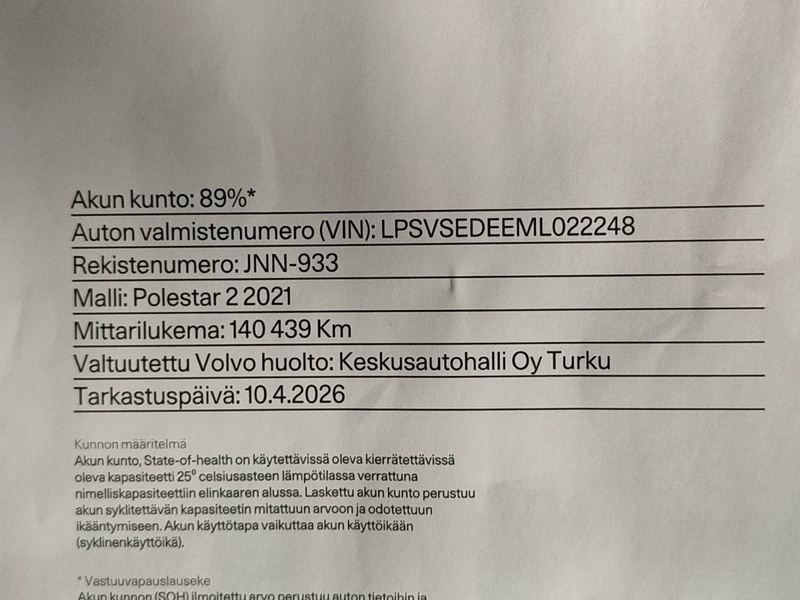 Polestar 2 vaihtoauto