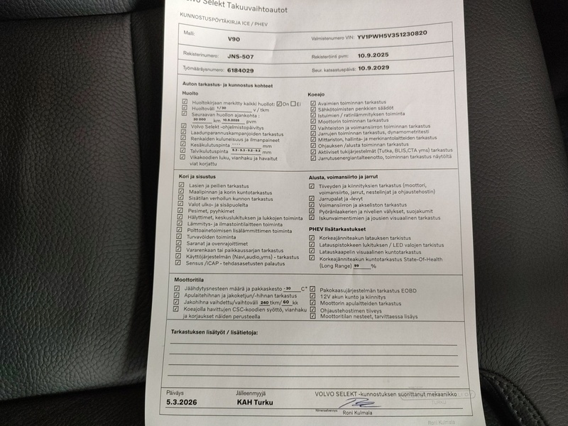 Volvo V90 vaihtoauto