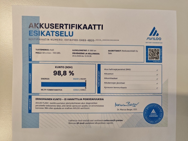 Audi Q6 e-tron vaihtoauto