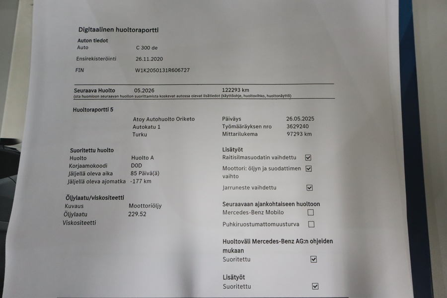 Mercedes-Benz C vaihtoauto