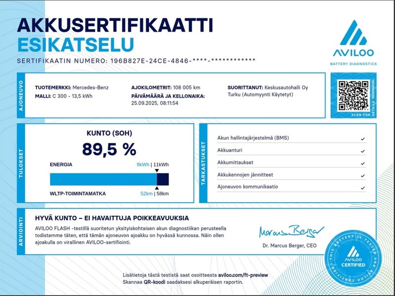 Mercedes-Benz C vaihtoauto