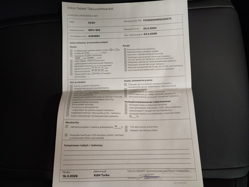 Volvo EX30 vaihtoauto