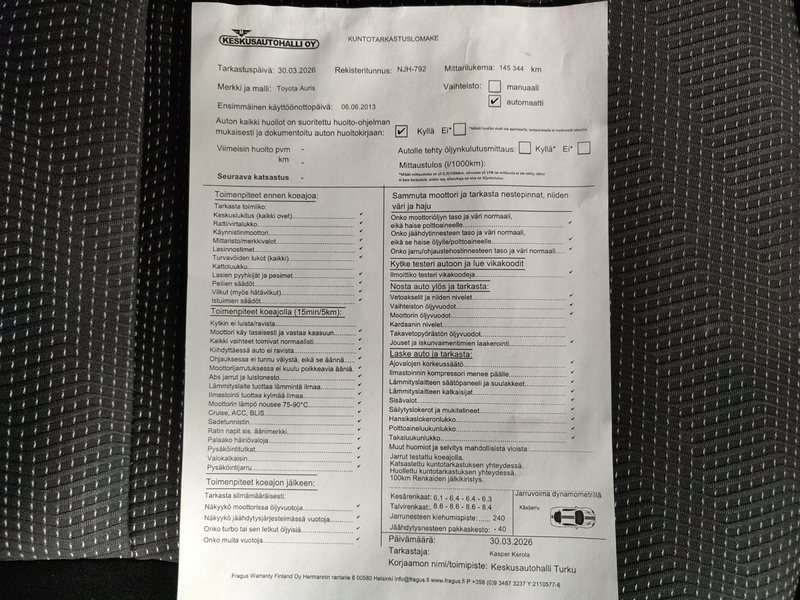 Toyota Auris vaihtoauto