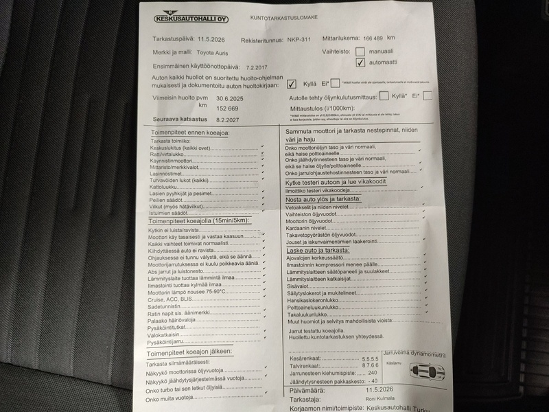 Toyota Auris vaihtoauto
