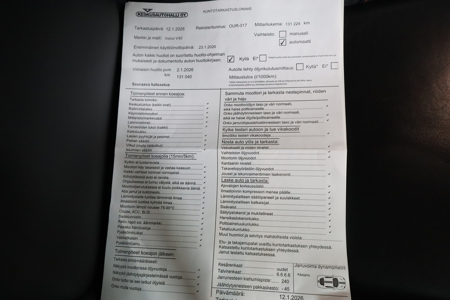 Volvo V40 vaihtoauto