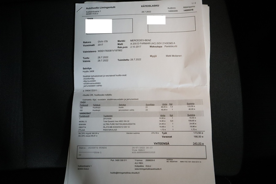 Mercedes-Benz A vaihtoauto