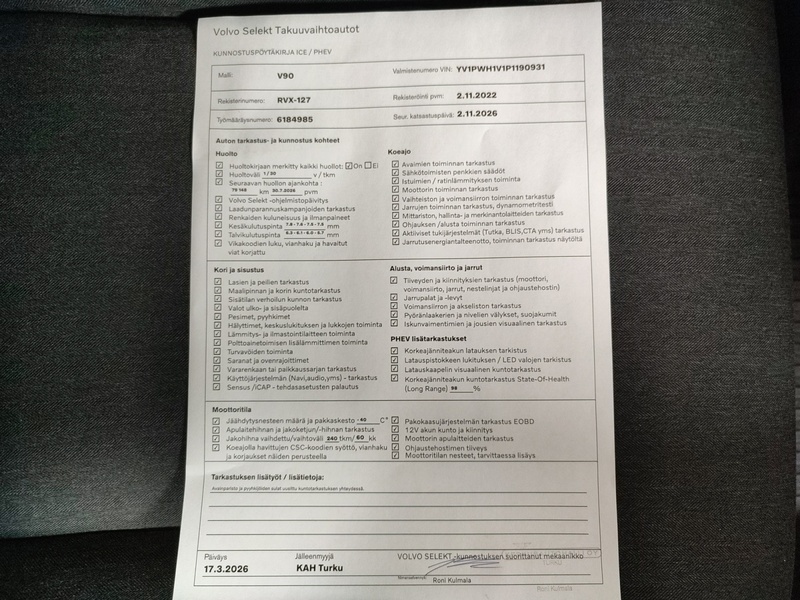 Volvo V90 vaihtoauto