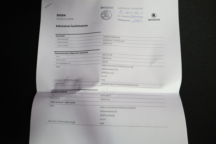 Skoda Kodiaq vaihtoauto