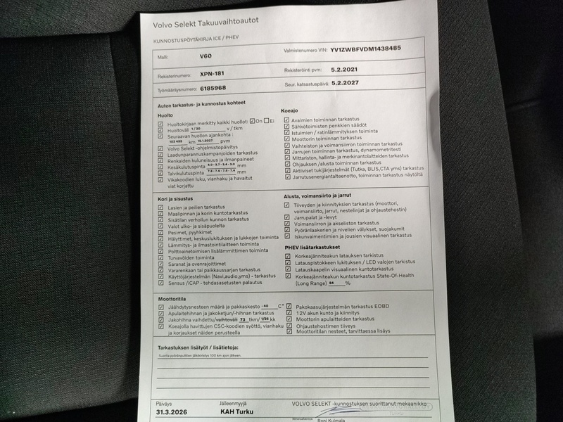 Volvo V60 vaihtoauto