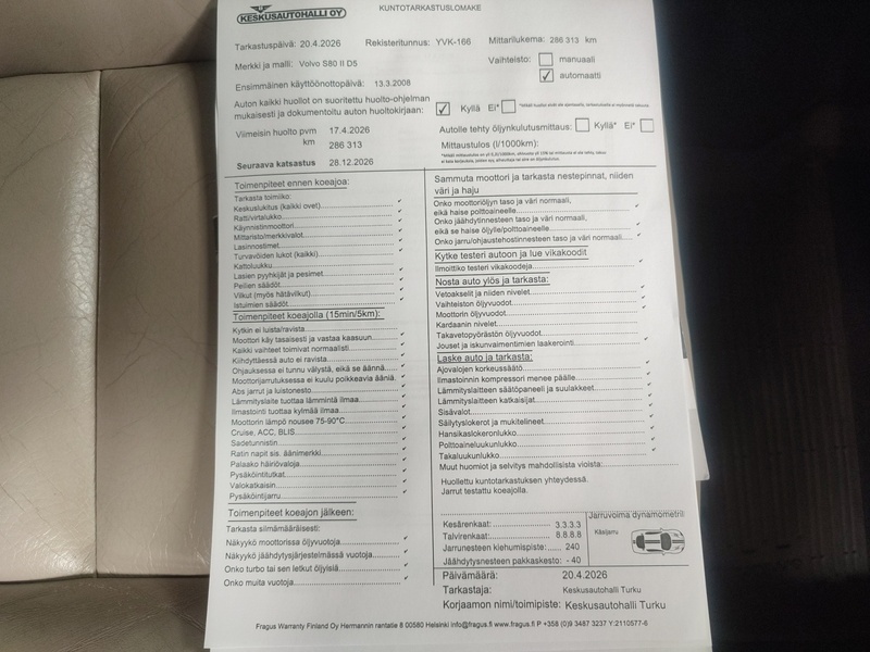 Volvo S80 vaihtoauto