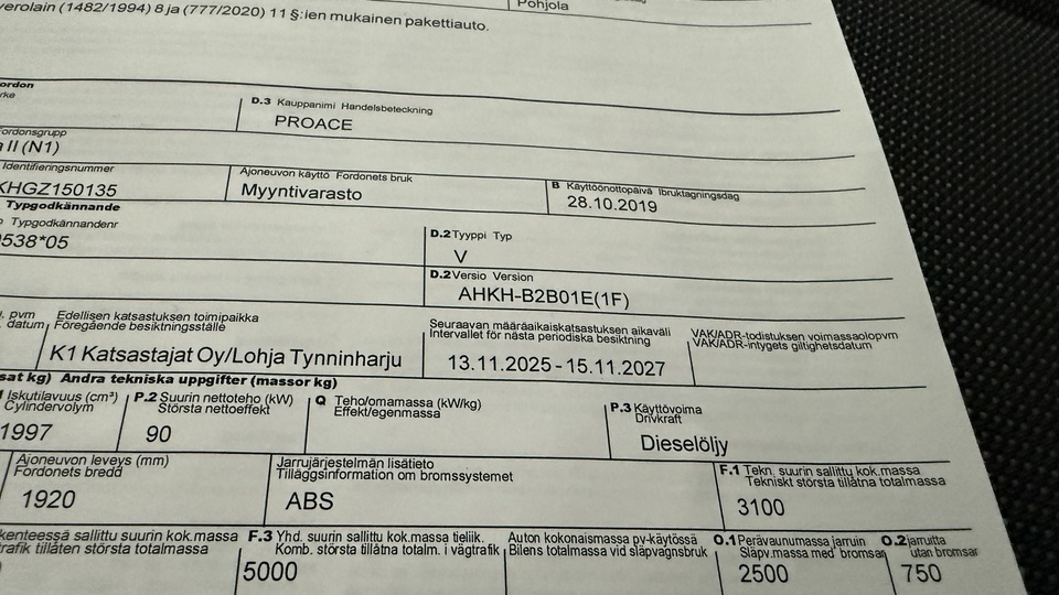 Toyota Proace vaihtoauto