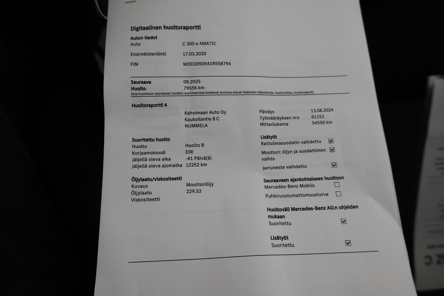 Mercedes-Benz C vaihtoauto