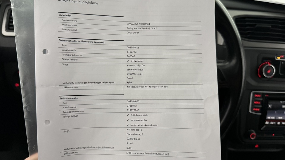 Volkswagen Caddy vaihtoauto