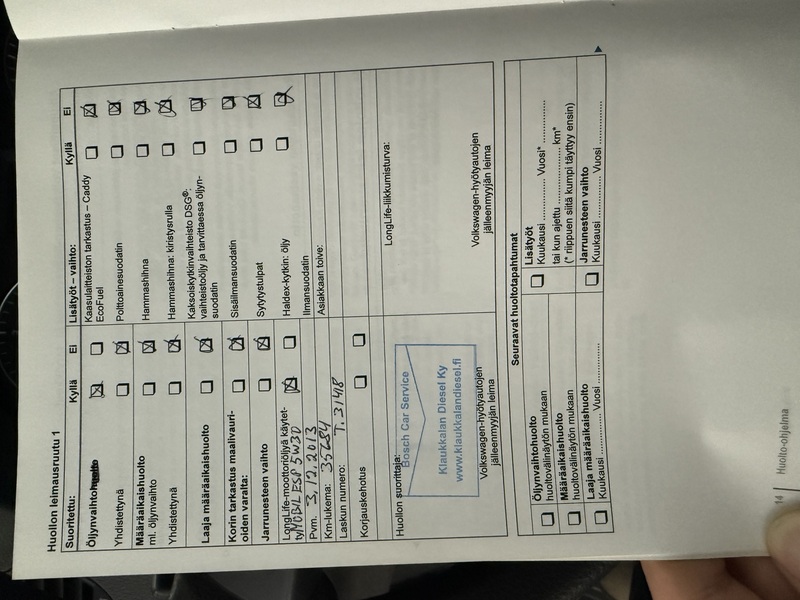 Volkswagen Caddy vaihtoauto