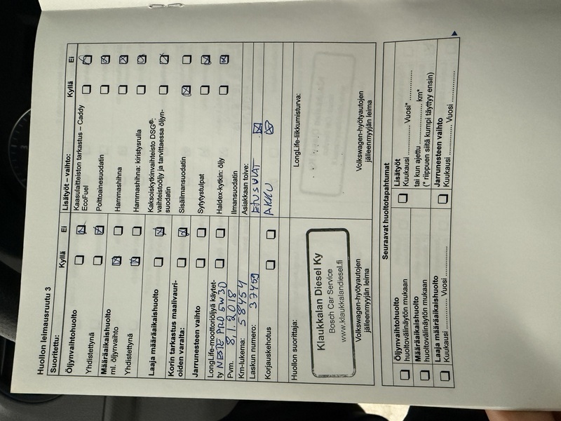 Volkswagen Caddy vaihtoauto