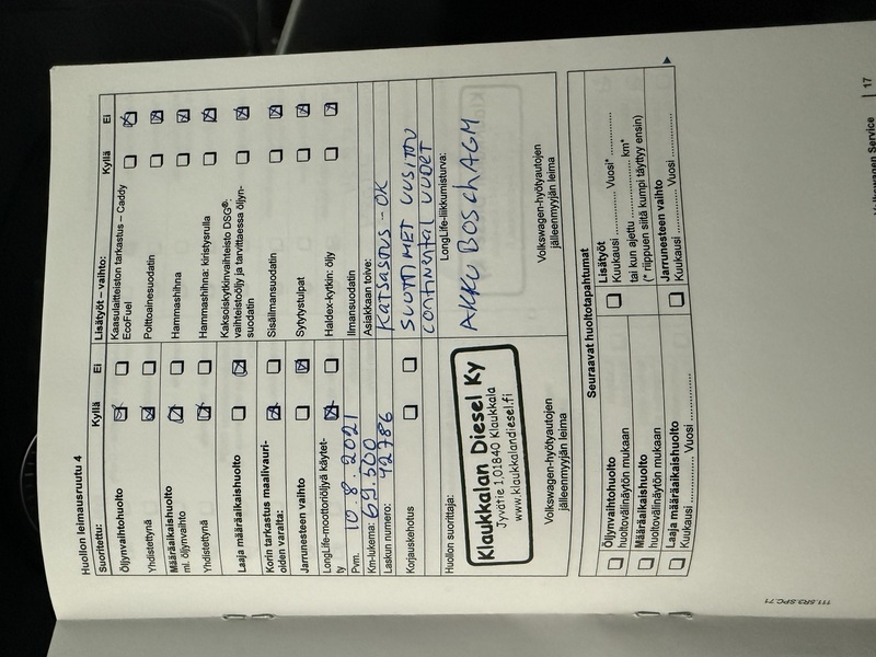 Volkswagen Caddy vaihtoauto