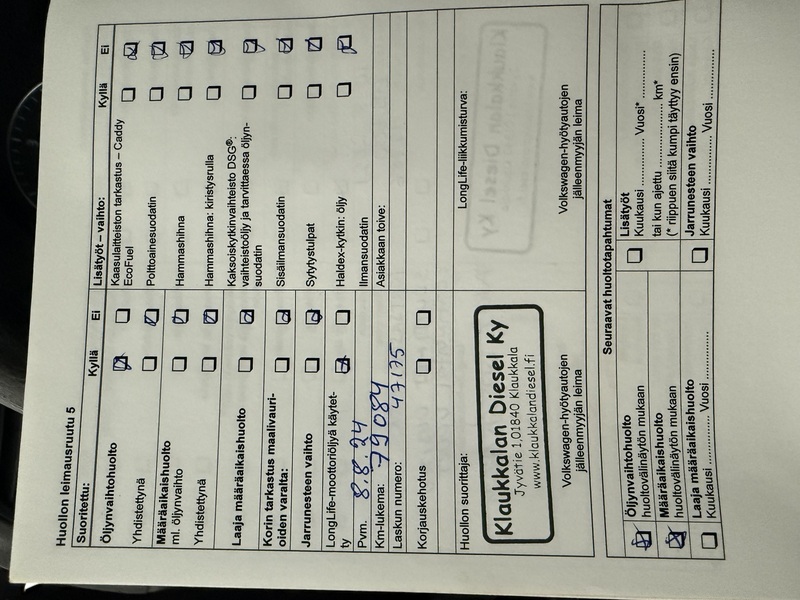 Volkswagen Caddy vaihtoauto