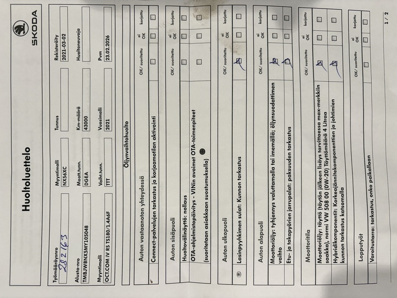 Skoda Octavia vaihtoauto