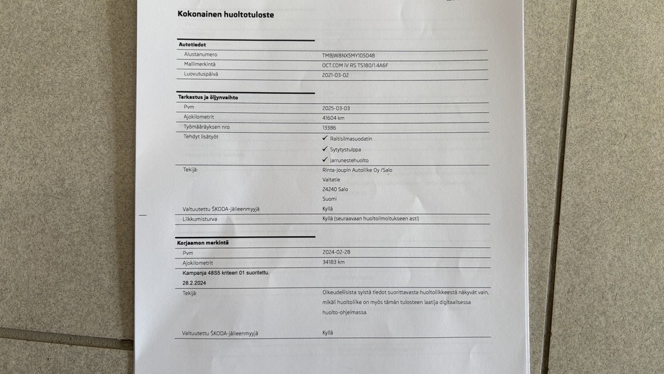 Skoda Octavia vaihtoauto