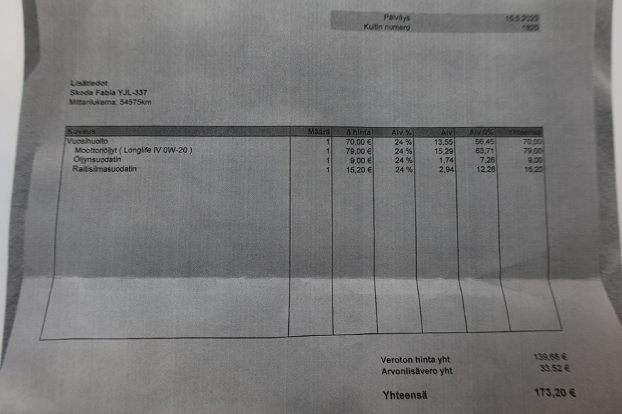 Skoda Fabia vaihtoauto