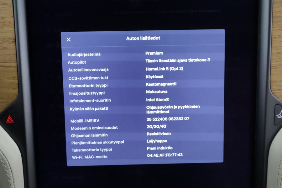 Tesla Model S vaihtoauto