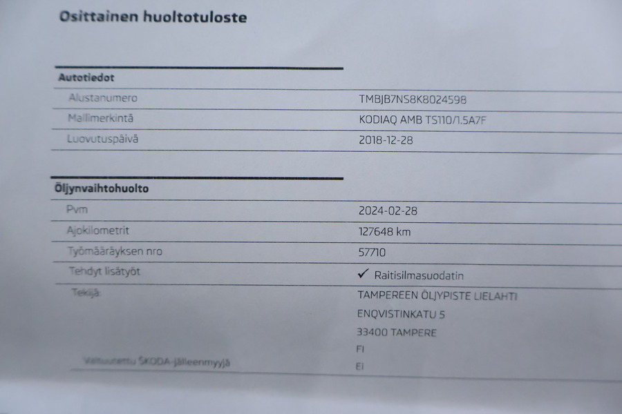 Skoda Kodiaq vaihtoauto