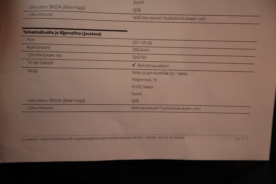 Skoda Fabia vaihtoauto