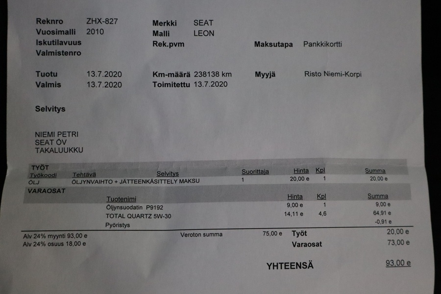 SEAT Leon vaihtoauto