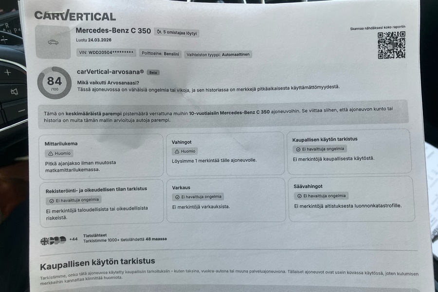 Mercedes-Benz C vaihtoauto