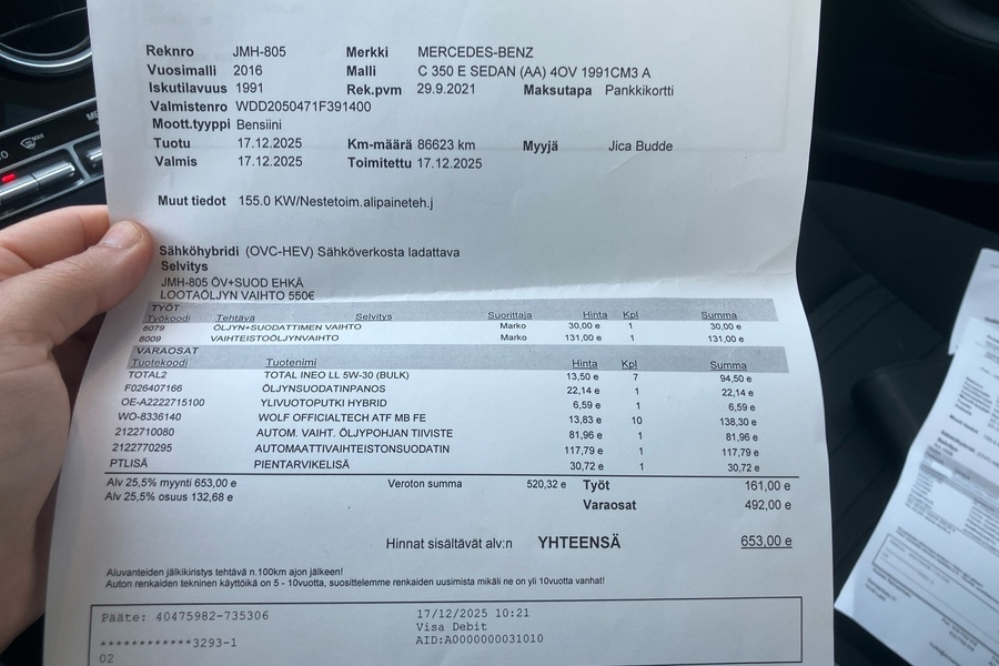 Mercedes-Benz C vaihtoauto