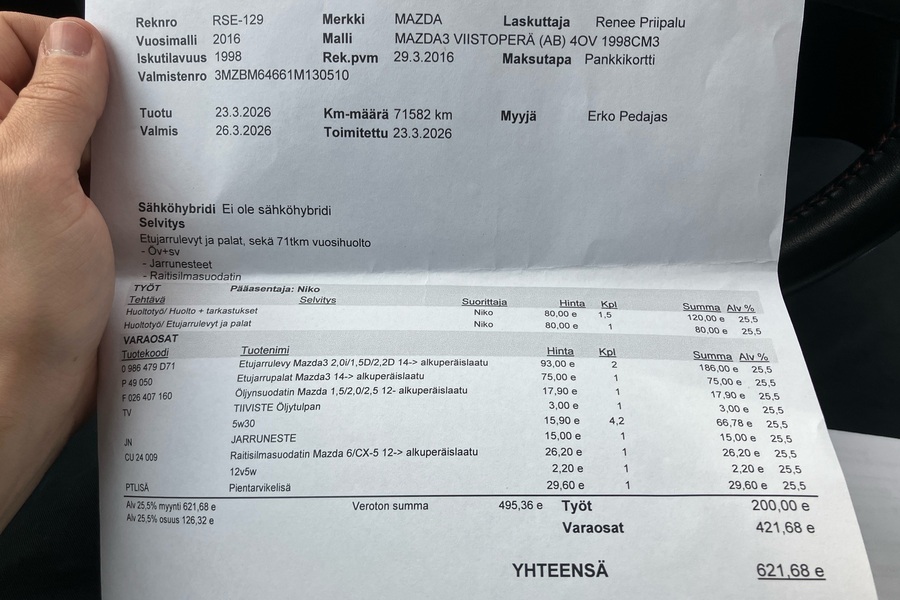 Mazda 3 vaihtoauto