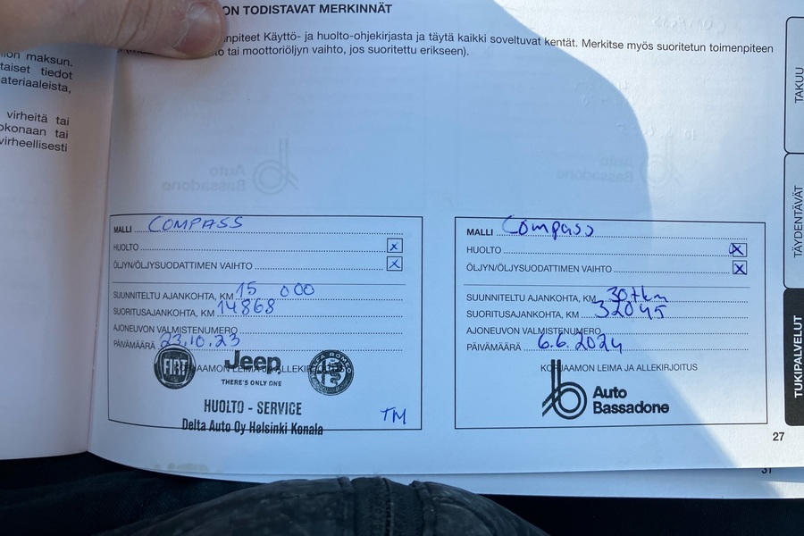 Jeep Compass vaihtoauto