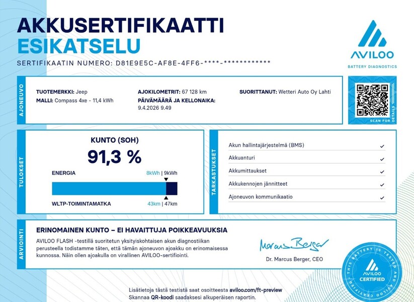 Jeep Compass vaihtoauto