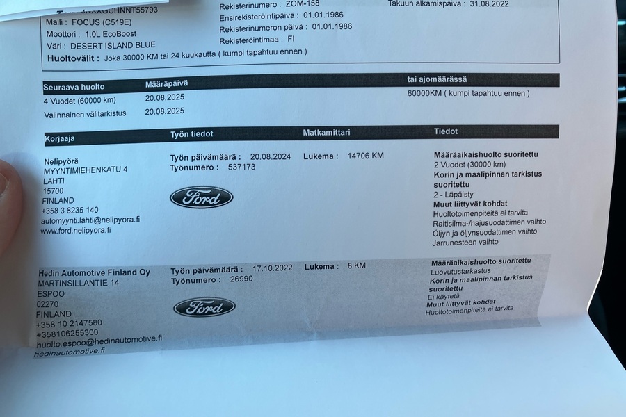 Ford Focus vaihtoauto