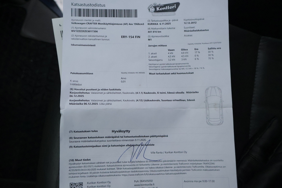 Volkswagen Crafter vaihtoauto