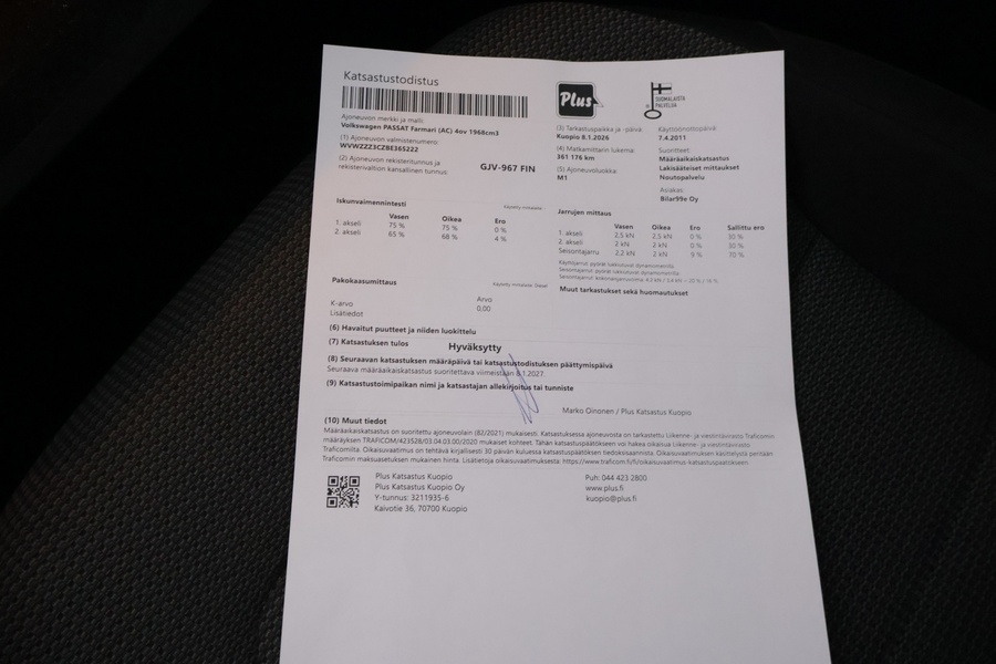 Volkswagen Passat vaihtoauto