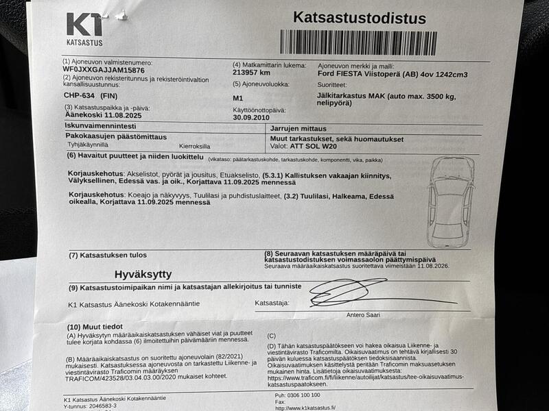 Ford Fiesta vaihtoauto